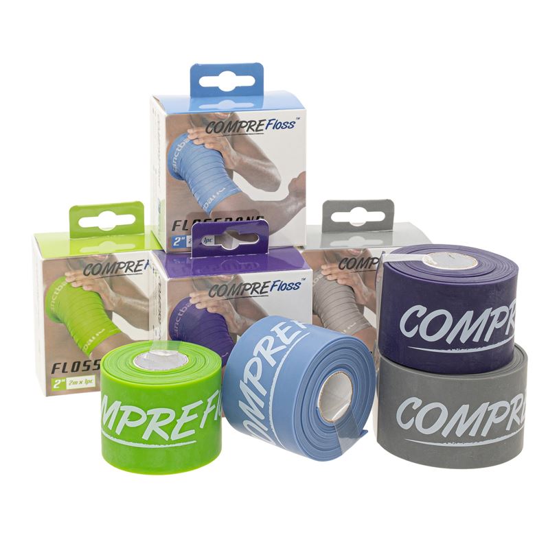 Flossband by Sanctband®, Breite 5 cm, 4er-Set