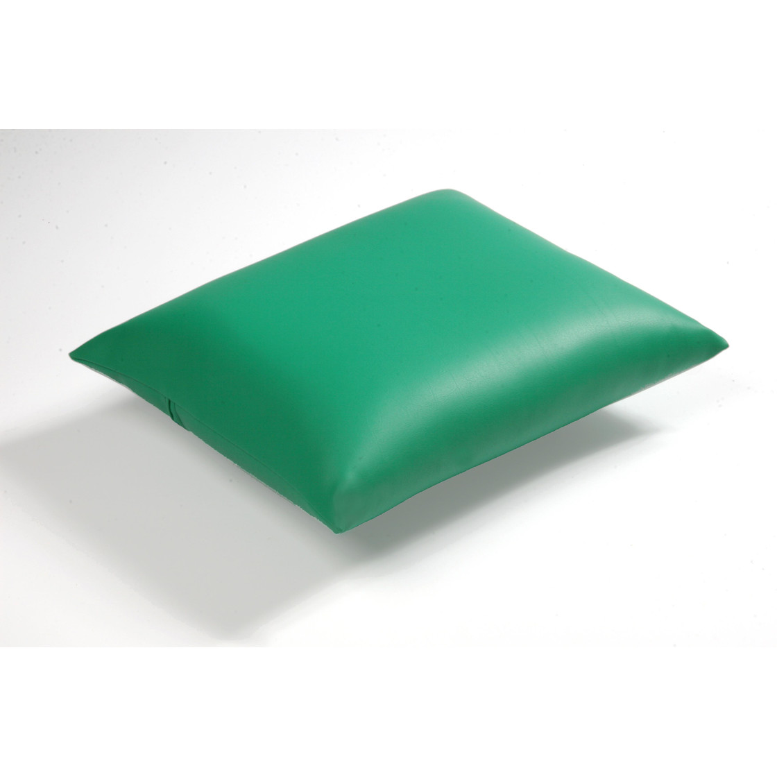 Kopfkissen 45 x 35 x 9 cm grau, mit Kunstlederbezug