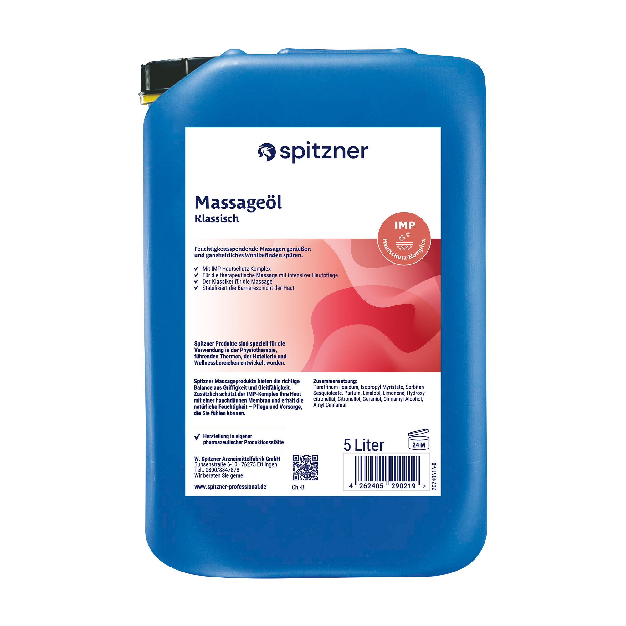 Spitzner® Massageöl, 5 Liter